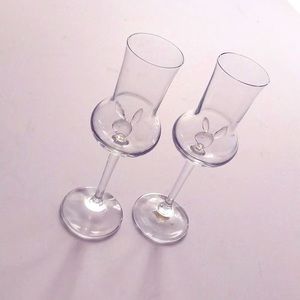 Playboy Glassware Set of 2 NWOT